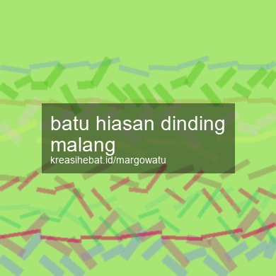 Batu Hiasan Dinding Malang