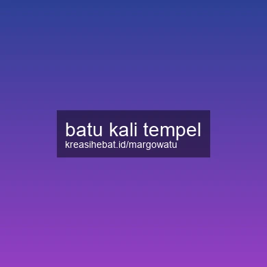 Batu Kali Tempel