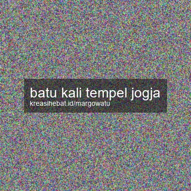 Batu Kali Tempel Jogja