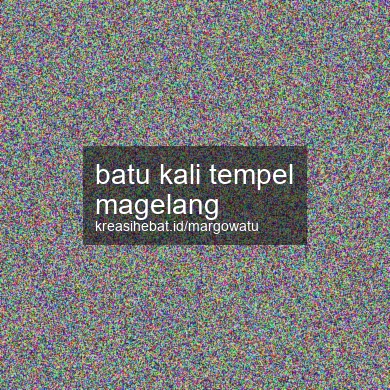 Batu Kali Tempel Magelang