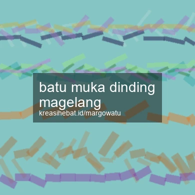 Batu Muka Dinding Magelang