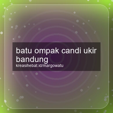 Batu Ompak Candi Ukir Bandung