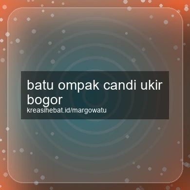Batu Ompak Candi Ukir Bogor