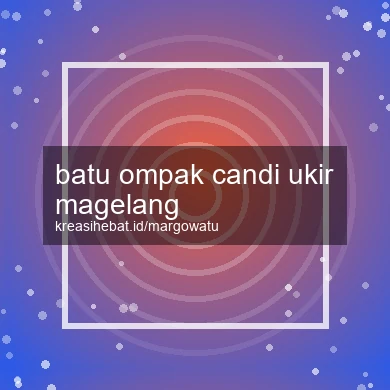 Batu Ompak Candi Ukir Magelang