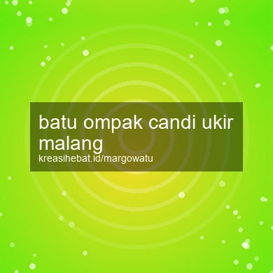 Batu Ompak Candi Ukir Malang