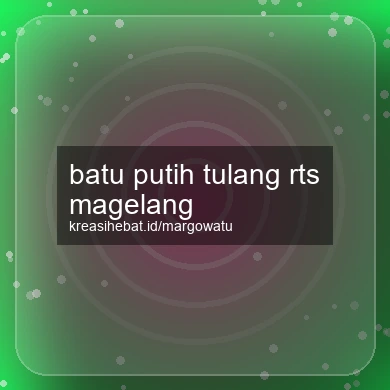 Batu Putih Tulang Rts Magelang