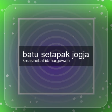 Batu Setapak Jogja