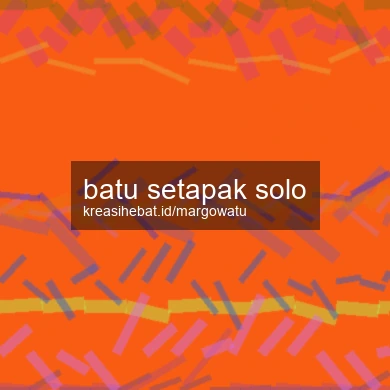 Batu Setapak Solo