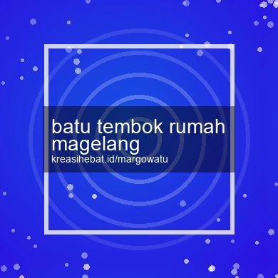 Batu Tembok Rumah Magelang