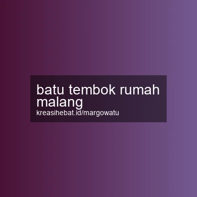 Batu Tembok Rumah Malang