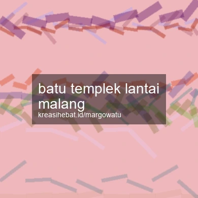 Batu Templek Lantai Malang