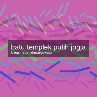 Batu Templek Putih Jogja