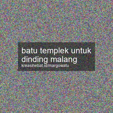 Batu Templek Untuk Dinding Malang