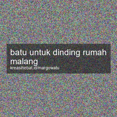 Batu Untuk Dinding Rumah Malang