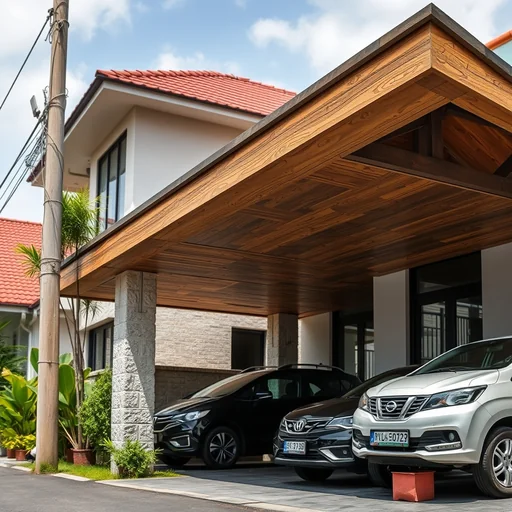 Carport Batu Alam Andesit Tangerang