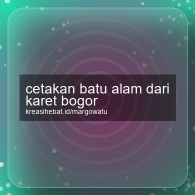 Cetakan Batu Alam Dari Karet Bogor