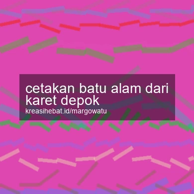 Cetakan Batu Alam Dari Karet Depok