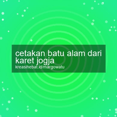 Cetakan Batu Alam Dari Karet Jogja