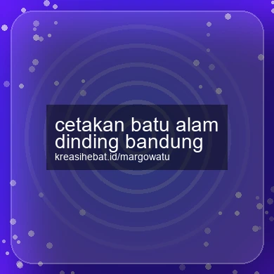 Cetakan Batu Alam Dinding Bandung