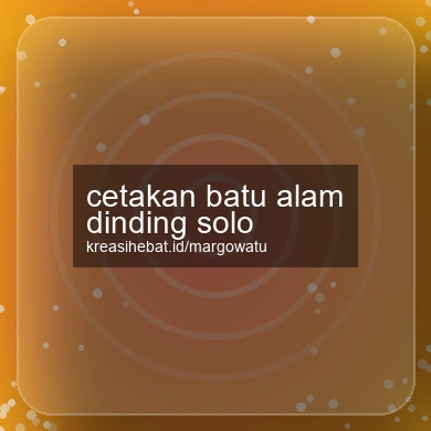 Cetakan Batu Alam Dinding Solo