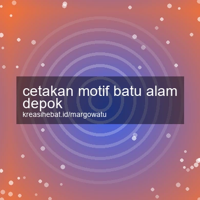 Cetakan Motif Batu Alam Depok