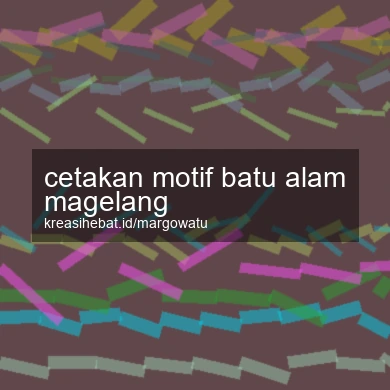 Cetakan Motif Batu Alam Magelang
