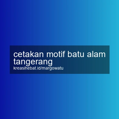 Cetakan Motif Batu Alam Tangerang