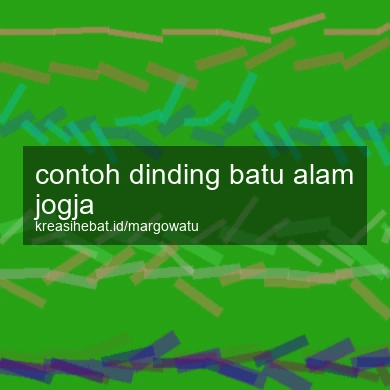Contoh Dinding Batu Alam Jogja