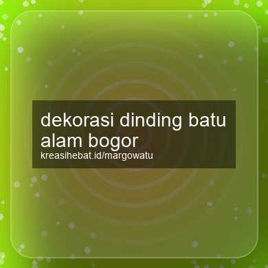 Dekorasi Dinding Batu Alam Bogor