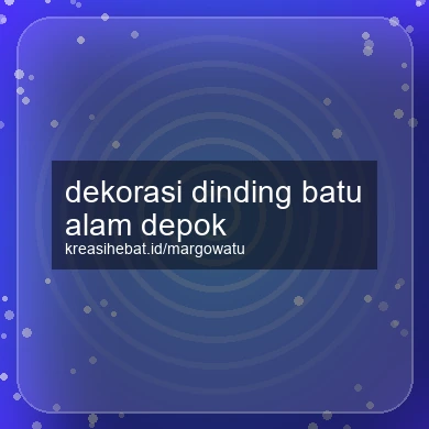 Dekorasi Dinding Batu Alam Depok