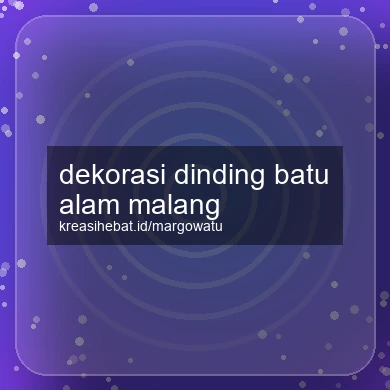 Dekorasi Dinding Batu Alam Malang