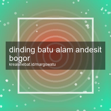 Dinding Batu Alam Andesit Bogor