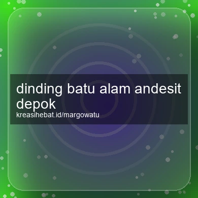Dinding Batu Alam Andesit Depok