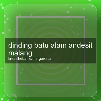 Dinding Batu Alam Andesit Malang