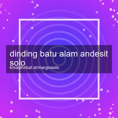 Dinding Batu Alam Andesit Solo