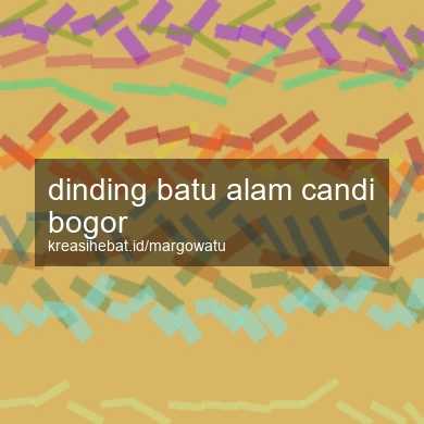 Dinding Batu Alam Candi Bogor