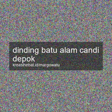Dinding Batu Alam Candi Depok