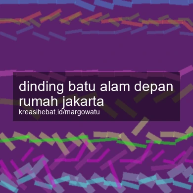 Dinding Batu Alam Depan Rumah Jakarta
