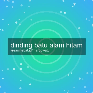 Dinding Batu Alam Hitam