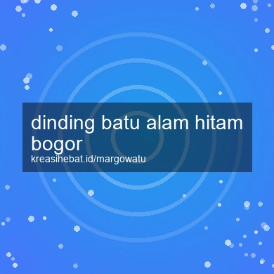 Dinding Batu Alam Hitam Bogor