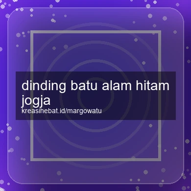 Dinding Batu Alam Hitam Jogja