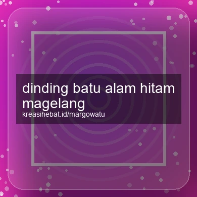 Dinding Batu Alam Hitam Magelang