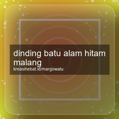Dinding Batu Alam Hitam Malang
