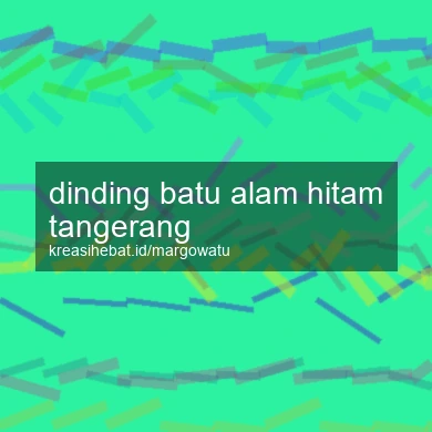 Dinding Batu Alam Hitam Tangerang