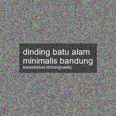 Dinding Batu Alam Minimalis Bandung