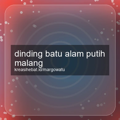 Dinding Batu Alam Putih Malang