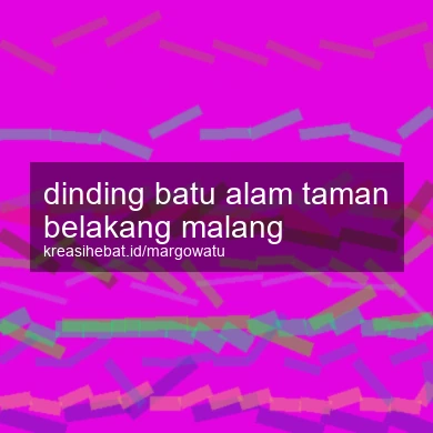 Dinding Batu Alam Taman Belakang Malang