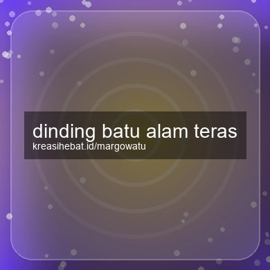 Dinding Batu Alam Teras