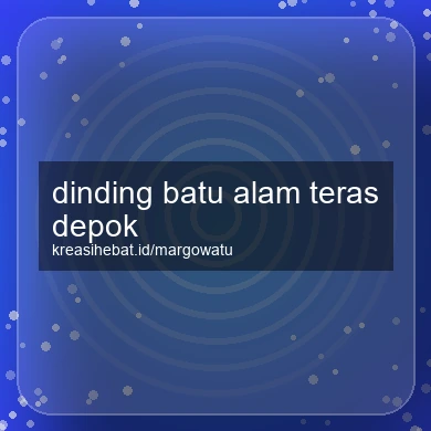 Dinding Batu Alam Teras Depok