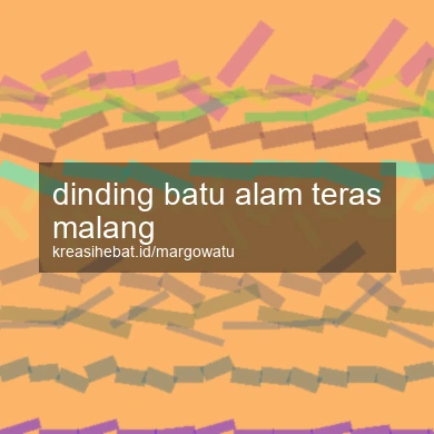 Dinding Batu Alam Teras Malang